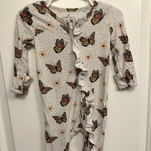 Caden Lane Butterfly and Floral Kids One Piece